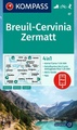 Wandelkaart 87 Breuil-Cervinia - Zermatt | Kompass