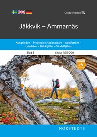 Wandelkaart 5 Outdoorkartan Jäkkvik - Ammarnäs | Norstedts