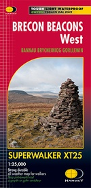 Wandelkaart Brecon Beacons West | Harvey Maps