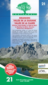 Wandelkaart 21 Briançon, Vallee de la Guisane, Vallee de la Claree | Fraternali Editore