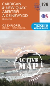 Wandelkaart - Topografische kaart 198 OS Explorer Map | Active Cardigan / New Quay / Aberaeron | Ordnance Survey