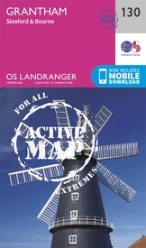 Wandelkaart - Topografische kaart 130 Landranger Active Grantham / Sleaford / Bourne | Ordnance Survey