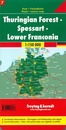 Wegenkaart - landkaart 07 Thüringer Wald – Spessart – Unterfranken | Freytag & Berndt