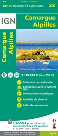 Fietskaart - Wandelkaart 75033 Camargue - Alpilles - Provence | IGN - Institut Géographique National