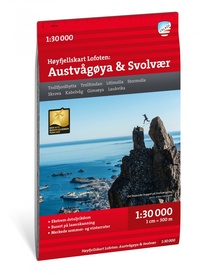 Wandelkaart Hoyfjellskart Lofoten: Austvågøya – Svolvær | Calazo