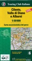 Wandelkaart 6 Carta-guida Cilento, Vallo di Diano e Alburni | Touring Club Italiano