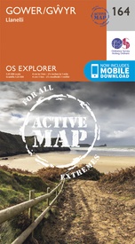 Wandelkaart - Topografische kaart 164 OS Explorer Map | Active Gower / Gwyr | Ordnance Survey