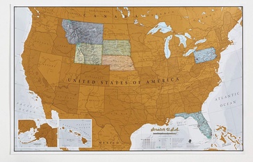 Scratch Map USA - Verenigde Staten Amerika | Maps International
