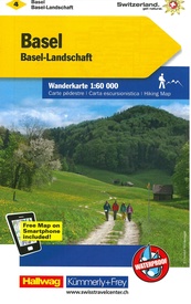 Wandelkaart 4 Basel - Bazel - Olten - Aarau, Zwitserse Jura | Kümmerly & Frey