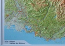 Reliëfkaart Franse Alpen - Rhône Vallei 114 x 81 cm (9782758552918) | IGN - Institut Géographique National