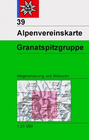 Wandelkaart 39 Alpenvereinskarte Granatspitzgruppe | Alpenverein