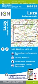 Wandelkaart - Topografische kaart 2826 SB - Serie Bleue Luzy, Toulon-sur-Arroux | IGN - Institut Géographique National