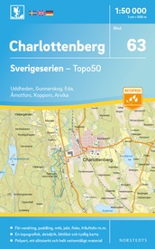 Wandelkaart - Topografische kaart 63 Sverigeserien Charlottenberg | Norstedts