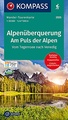Wandelkaart 2555 Die Alpenüberquerung | Kompass