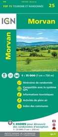 Fietskaart - Wandelkaart 75025 Morvan | IGN - Institut Géographique National