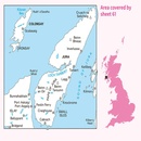 Wandelkaart - Topografische kaart 061 Landranger Jura & Colonsay | Ordnance Survey