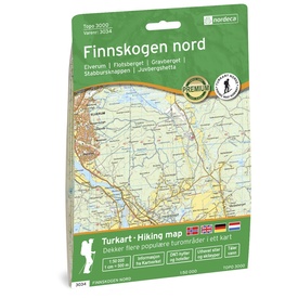 Wandelkaart 3034 Topo 3000 Finnskogen Nord | Nordeca