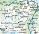 Fietskaart 07 St. Gallen / Appenzell - Toggenburg | Kümmerly & Frey