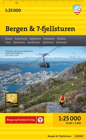 Wandelkaart Stikart Bergen & 7-fjellsturen | Calazo