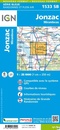 Topografische kaart - Wandelkaart 1533SB Jonzac | IGN - Institut Géographique National