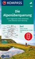 Wandelkaart 289 Die Alpenüberquerung | Kompass