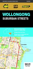 Stadsplattegrond 299 Wollongong Suburban Streets NSW | UBD Gregory's