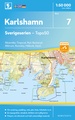 Wandelkaart - Topografische kaart 07 Sverigeserien Karlshamn | Norstedts