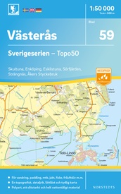 Wandelkaart - Topografische kaart 59 Sverigeserien Västerås | Norstedts