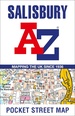 Stadsplattegrond Pocket Street Map Salisbury | A-Z Map Company