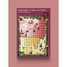 Legpuzzel Periodic table of Wine Puzzle 1000 pieces | Water & Wine