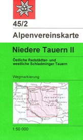 Wandelkaart 45/2 Alpenvereinskarte Niedere Tauern II | Alpenverein