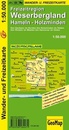 Wandelkaart Weserbergland Hameln - Holzminden | GeoMap