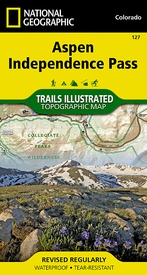 Wandelkaart - Topografische kaart 127 Trails Illustrated Aspen, Independence Pass | National Geographic