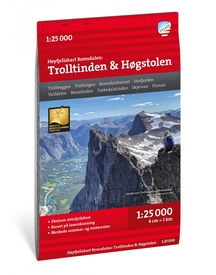 Wandelkaart Hoyfjellskart Romsdalen: Trolltinden - Høgstolen | Calazo