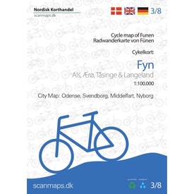 Fietskaart 3/8 Fyn - Funen (Denemarken) | Scanmaps