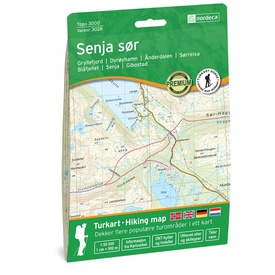 Wandelkaart 3028 Topo 3000 Senja sor - zuid | Nordeca