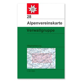 Wandelkaart 28 Alpenvereinskarte Verwallgruppe | Alpenverein