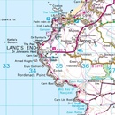 Wandelkaart - Topografische kaart 203 Landranger Land's End & Isles of Scilly, St Ives & Lizard Point | Ordnance Survey