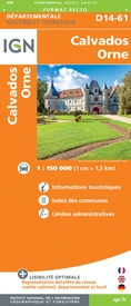 Wegenkaart - landkaart 721311 Calvados - Orne | IGN - Institut Géographique National