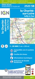 Topografische kaart - Wandelkaart 2523 SB - Serie Bleue La Charité-sur-Loire | IGN - Institut Géographique National