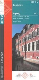 Wandelkaart - Topografische kaart 38/1-2 Topo25 Lessines | NGI - Nationaal Geografisch Instituut