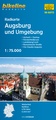 Fietskaart BAY15 Bikeline Radkarte Augsburg und Umgebung | Esterbauer