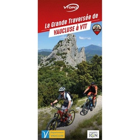 Fietskaart Grande traversée de Vaucluse à VTT | Vtopo