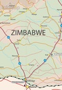 Wegenkaart - landkaart Zimbabwe | Infomap