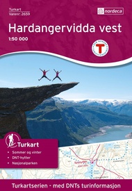 Wandelkaart 2659 Turkart Hardangervidda Vest | Nordeca