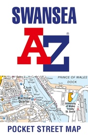 Stadsplattegrond Pocket Street Map Swansea | A-Z Map Company