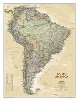 Zuid Amerika, politiek & antiek, 60 x 77 cm