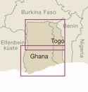 Wegenkaart - landkaart Ghana - Togo | Reise Know-How Verlag