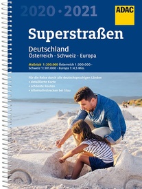 Wegenatlas SuperStraßen Deutschland, Österreich, Schweiz 2020/2021 | ADAC