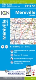 Wandelkaart - Topografische kaart 2217 SB - Serie Bleue Méréville - Sainville | IGN - Institut Géographique National